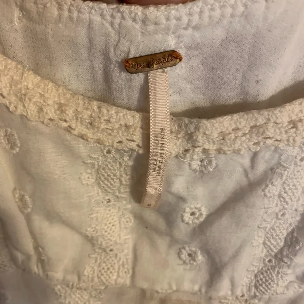 Free People White Eyelet Mini Dress